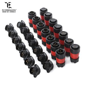 Light Weight M20 2/3/4/5/7/9/12Pins Soldering CablePbt Housing Insulation