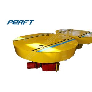 Wholesale heavy duty industrial transfer trolley on track mounted on turntable from china suppliers