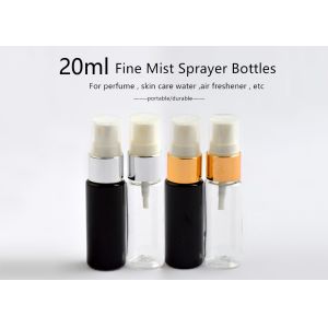China Black / Clear Empty Plastic Pump Spray Bottles With Aluminum Fine Mist Sprayer on sale