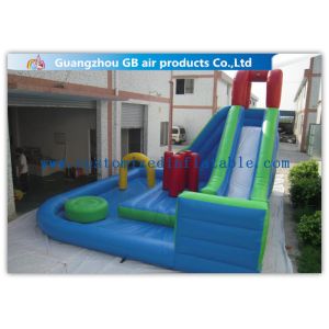 Kids Backyard Inflatable Water Slides Blow Up , Inflatable Outdoor Water Slides