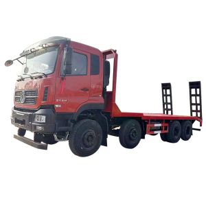 China China 30ton Large Flat Bed Recovery Truck Dongfeng 8x4 Flatbed Tow Truck on sale