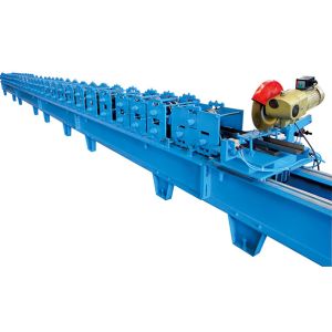 Automatic Door Frame Roll Forming Machine With Plc Control , 1 Year Warranty