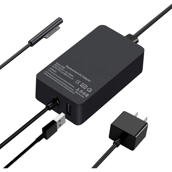 Quality Factory Selling 15V 8A 127W Power Charger 1932 127w for Microsoft Surface Book 3 15" Laptop Studio 1932 Surface Pro 8  9 X for sale