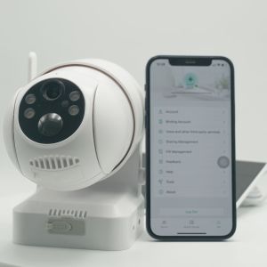 China FHD Night Vision Alarm Solar Panel IP Smart PTZ Camera CCTV System For Bardi Security on sale