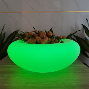 SMD 5050 LED Fruit Bowl Rechargeable 16 Color Changes For Party
