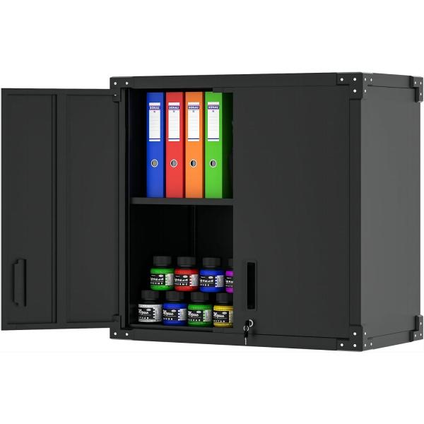 80x30x70CM compact black color functional storage cabinet office furniture cabinet used in office warehouse