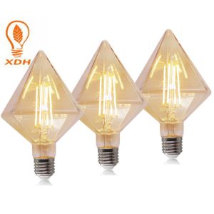 D95 E27 filament bulb amber Diamond edison LED Filament Bulbs 220-240V 8W led