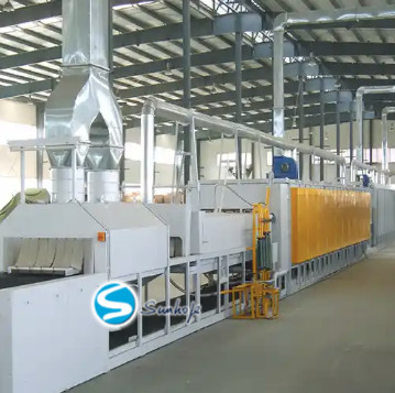 Maximum Height of Workpiece 250mm Four Sections Aluminum Brazing Furnace 650-700