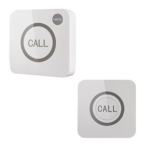 white beautiful touch to call wall installed hall call button