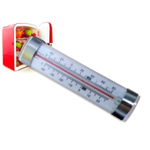Durable Glass Refrigerator Freezer Thermometer With Red Liquid Inside