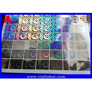 Transparent Adhesive Holographic Security Stickers 3d Hologram Printed