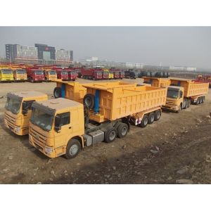 24hour Online Service Dump Semi Trailer Used Trailer U-Type Made in with 1310mm Wheel Base