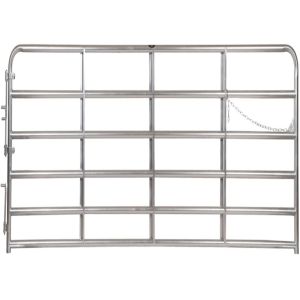 51″ inches in height Consist of 2″ Galvanized O.D. round tubular steel farm
