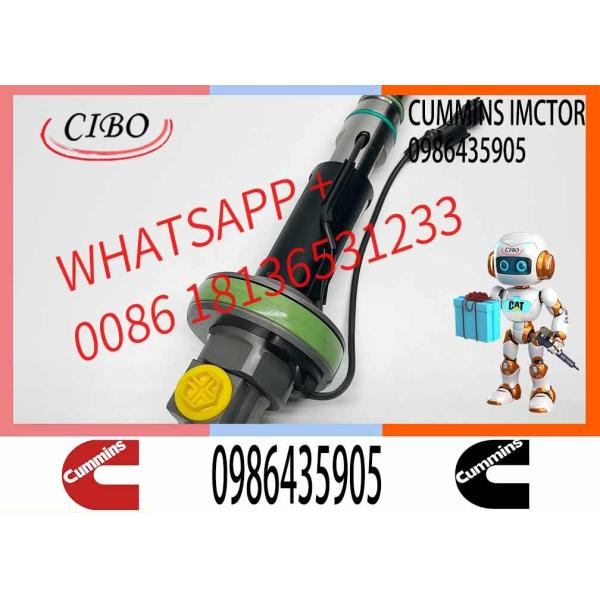 Common Rail Diesel Fuel Injector 0986435905 For Cummins QSK19 QSK38 QSK60 0986435904