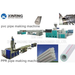 Pvc Pp Pe Ppr Pipe Making Machine Ppr Pipe Extruder Line Long Life Time