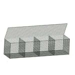 China Galvanized Gabion Box 2x1x1m Woven Mesh 2.7mm Wire on sale