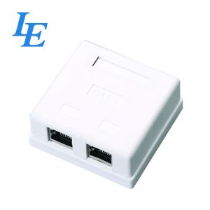 Network Lan Cable Electrical Faceplates Plastic Surface Box