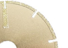 U - Slot Electroplated Diamond Cutting Blade Straight Protection Low Noise