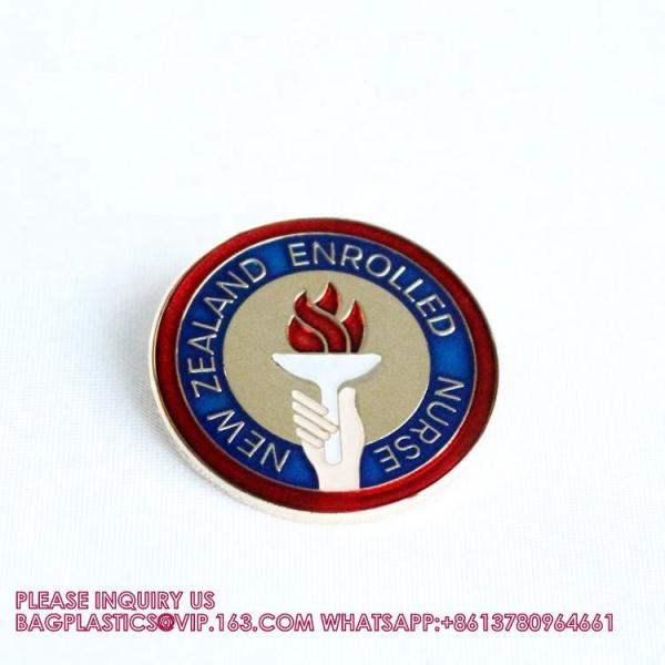 Wholesale Online Unique Bulk Company Corporate School Logo Security Soft Hard Quality Pin Metal Custom Badge