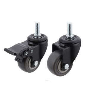Plastic Wheel Bulk Production 70mm Sensitive Brake Casters with Maximum Load of