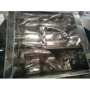 Trough Type With Double - Paddle Mixing Machine Mixed Wet Material