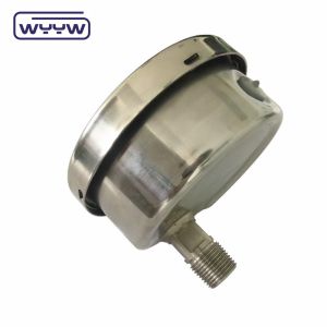 Oil Filled 4" Stainless Steel Vibration Proof Pressure Gauge With Wide Pressure