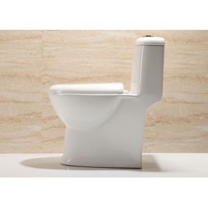 White Ceramic One Piece Toilet with Dual Flush 3L/6L