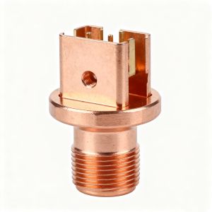 China Phosphor Bronze Connector Precision CNC Machining China Custom Electrical Terminal Component Manufacturing on sale