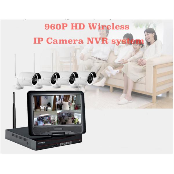 960P WiFi CCTV Camera Kit , 4 Camera Wireless Security System Easy Install