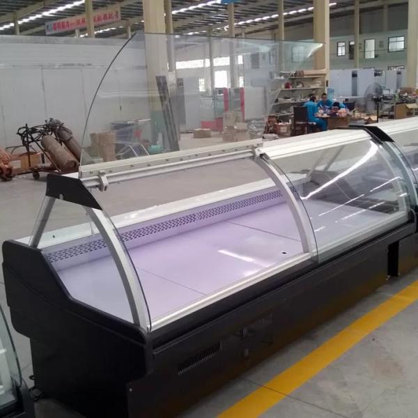 220/50hz Voltage Gas R404a Cooked Food Display Showcase Meat Display Cabinet