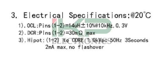 High Current Common Mode Inductor for It Equipment