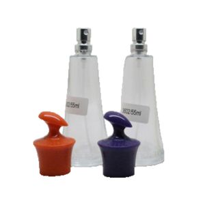 Colorful Refillable Glass Perfume Bottle , 100ml Reusable Perfume Spray Bottle