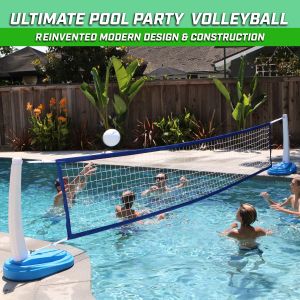 Inflatable Swimming Volleyball Pool Court Net by AJUNION for Waterpark Pool