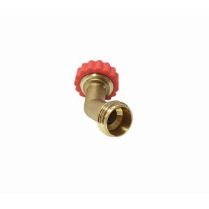 Lead Free 45 Degree Brass Hose Elbow Garden Using 3/4NH-11.5