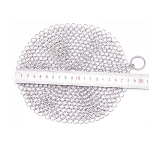 Polishing 316l Chain Scrubber For Cast Iron Pan