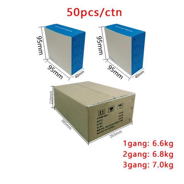 UABRO EU/UK Standard 2Gang Wall Light Touch Switch Luxury Glass Panel Led Indicator 220V 10A 5-300W/Gang