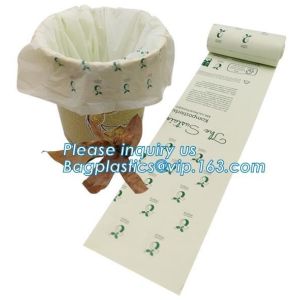 Cornstarch Compostable Shopping Plastic Food Handle T-Shirt Bag, Customized