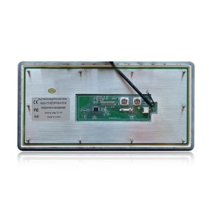 Military Level EMC Keyboard Stainless Steel Back Plate Rubber Backlight