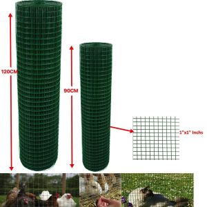 PVC Coated 1x1in Hole Chicken Mesh Fencing
