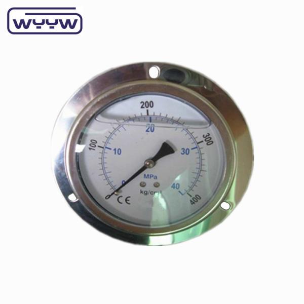 Precision Brass Bourdon Tube Gas Pressure Manometer Gauge Customized Range