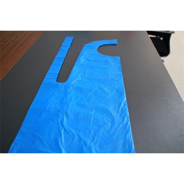 Disposable Eco Friendly PE Apron Flat Packed , Disposable Craft Aprons