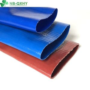 Red QX PVC Layflat Hose 2-10bar Colorful and Sturdy for Industrial Applications