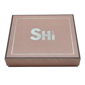 Customized cosmetics and clothing paper box Luxury pink two-piece large
