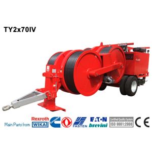 Wholesale Transmission Line Stringing Equipment 2x70KN Hydraulic Wheel Tensioner from china suppliers
