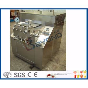22kw Power Industrial Dairy Processing Plant High Pressure Homogenization