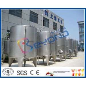 Single Layer Stainless Steel Milk Storage Tank For Juice Storage Tank SGS / CE /