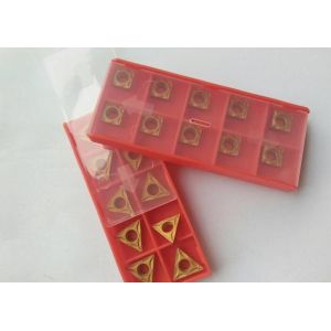 PVD CVD Coating Indexable Carbide Inserts / Indexable Turning Inserts Yellow