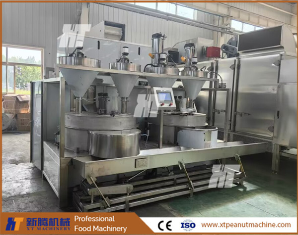 Quality Precise Automatic Peanut Coating Machine Temperature Control Peanut Burger Machine for sale