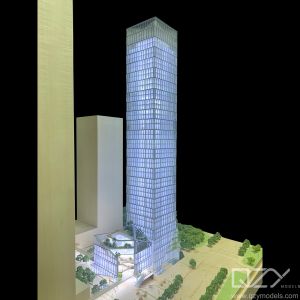 Aedas 1/200 Shenzhen Qianhai Financial Holdings Building Conceptual Model/