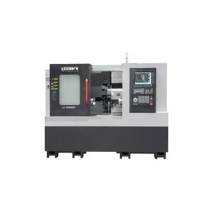 LK-200MSY Double Spindle CNC Lathe Turning And Milling Compound Machine Back